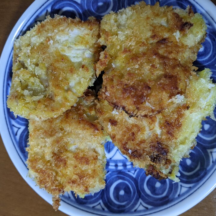 白身魚のカレーパン粉焼き